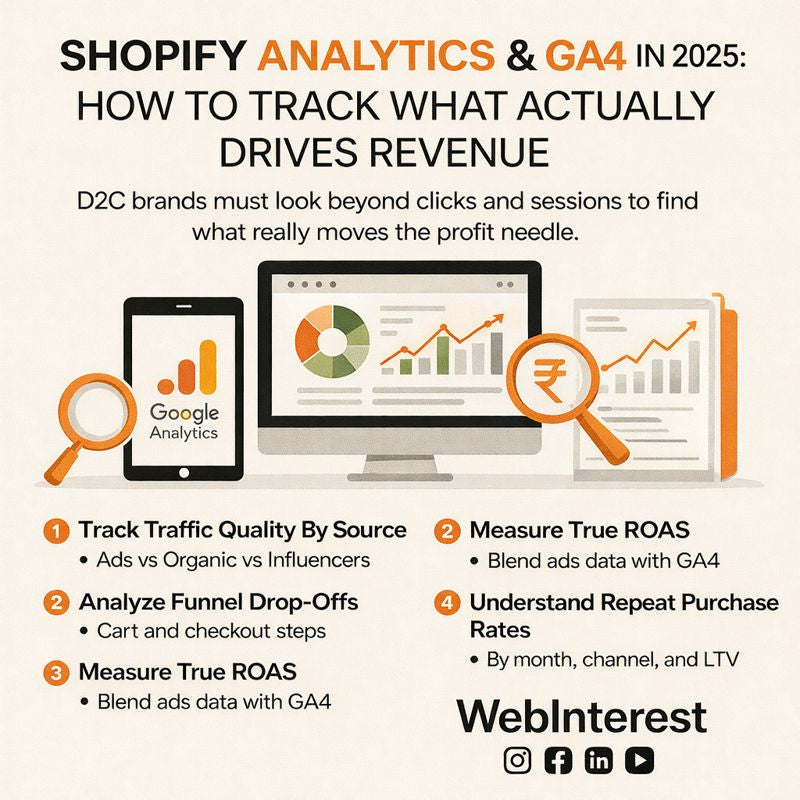 Shopify Analytics & GA4 in 2025: How to Track What Actually Drives Revenue