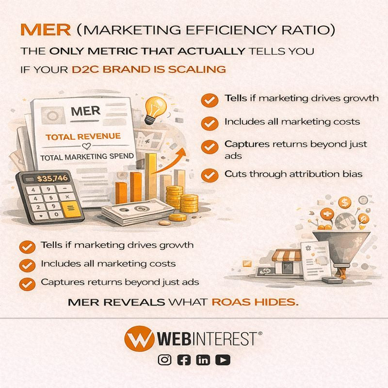 MER (Marketing Efficiency Ratio): The Only Metric That Actually Tells You If Your D2C Brand Is Scaling