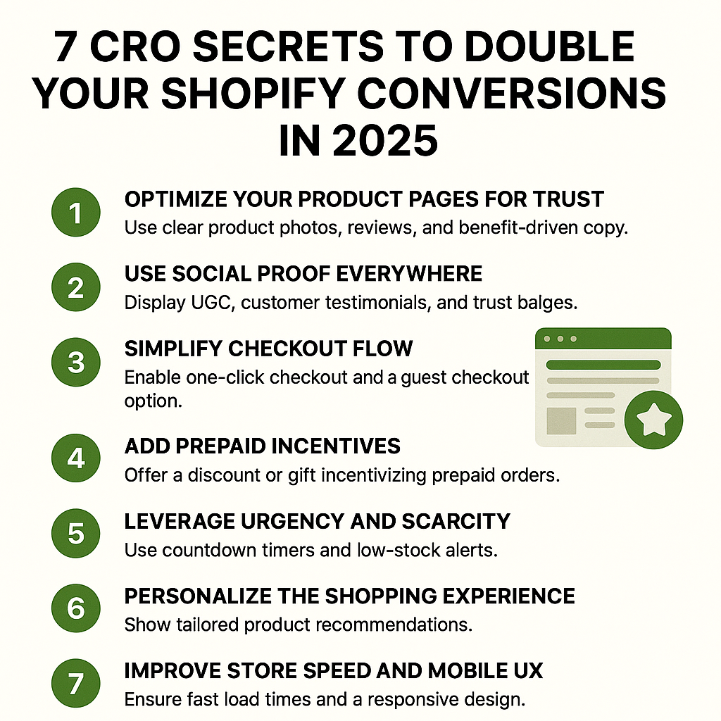 Shopify CRO Secrets: How to Double Your Conversion Rate Without Increasing Ad Spend