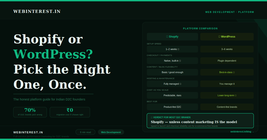 Shopify or WordPress? Pick the Right One, Once